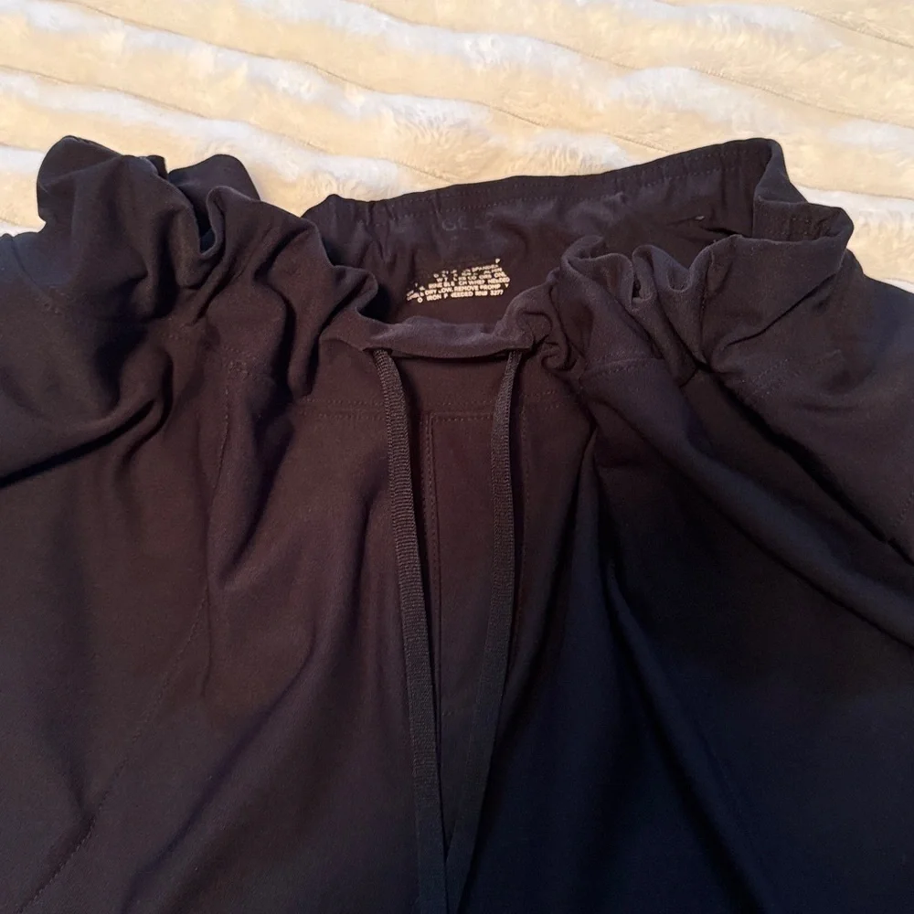 Women’s capri Black exercise Pants 2X with true drawstring! - Picture 4 of 4
